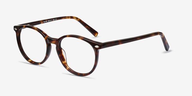 Blink Tortoise AcetateEyeglass Frames from EyeBuyDirect, Angle View