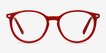 Blink Red AcetateEyeglass Frames from EyeBuyDirect, Front View