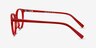 Blink Rouge AcétateMontures de lunettes de vue d'EyeBuyDirect, Vue de Côté
