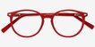 Blink Red AcetateEyeglass Frames from EyeBuyDirect, Closed View