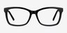 Mode Noir AcétateMontures de lunettes de vue d'EyeBuyDirect, Vue de Face