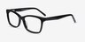 Mode Noir AcétateMontures de lunettes de vue d'EyeBuyDirect, Vue d'Angle