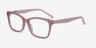 Mode Matte Pink AcétateMontures de lunettes de vue d'EyeBuyDirect, Vue d'Angle