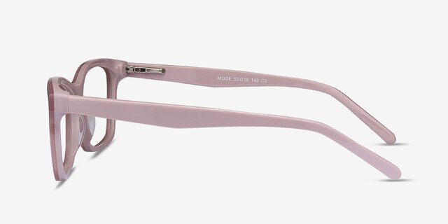Mode Matte Pink AcétateMontures de lunettes de vue d'EyeBuyDirect, Vue de Côté