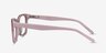 Mode Matte Pink AcétateMontures de lunettes de vue d'EyeBuyDirect, Vue de Côté
