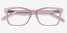 Mode Matte Pink AcétateMontures de lunettes de vue d'EyeBuyDirect, Vue Rapprochée
