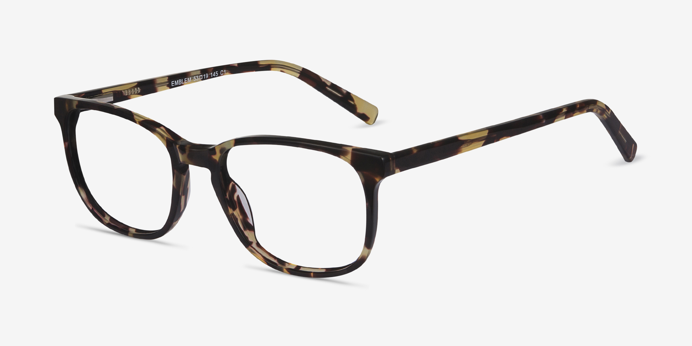 Emblem Rectangle Tortoise Full Rim Eyeglasses Eyebuydirect Canada