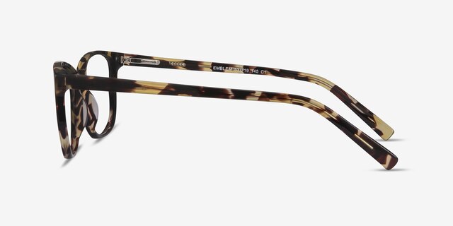 Emblem Écailles AcétateMontures de lunettes de vue d'EyeBuyDirect, Vue de Côté