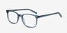 Emblem Bleu AcétateMontures de lunettes de vue d'EyeBuyDirect, Vue d'Angle