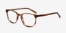 Emblem Brown AcetateEyeglass Frames from EyeBuyDirect, Angle View