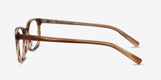 Emblem Brown AcetateEyeglass Frames from EyeBuyDirect, Side View