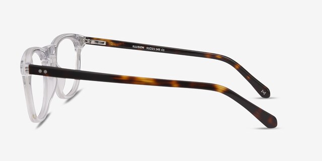 Illusion Translucent AcetateEyeglass Frames from EyeBuyDirect, Side View
