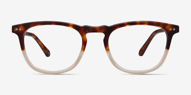 Illusion Tortoise Clear AcetateEyeglass Frames from EyeBuyDirect, Front View