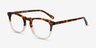 Illusion Tortoise Clear AcetateEyeglass Frames from EyeBuyDirect, Angle View