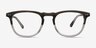 Illusion Striped Clear AcetateEyeglass Frames from EyeBuyDirect, Front View