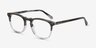 Illusion Striped Clear AcetateEyeglass Frames from EyeBuyDirect, Angle View