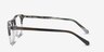 Illusion Striped Clear AcetateEyeglass Frames from EyeBuyDirect, Side View