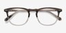 Illusion Striped Clear AcetateEyeglass Frames from EyeBuyDirect, Closed View