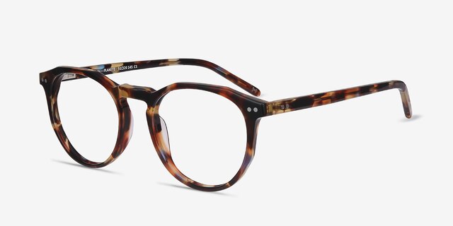 Planete Fleuries AcétateMontures de lunettes de vue d'EyeBuyDirect, Vue d'Angle