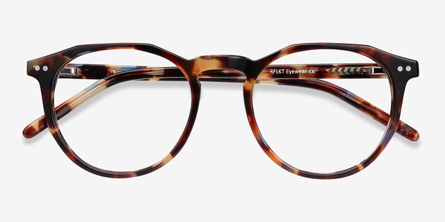 Planete Fleuries AcétateMontures de lunettes de vue d'EyeBuyDirect, Vue Rapprochée