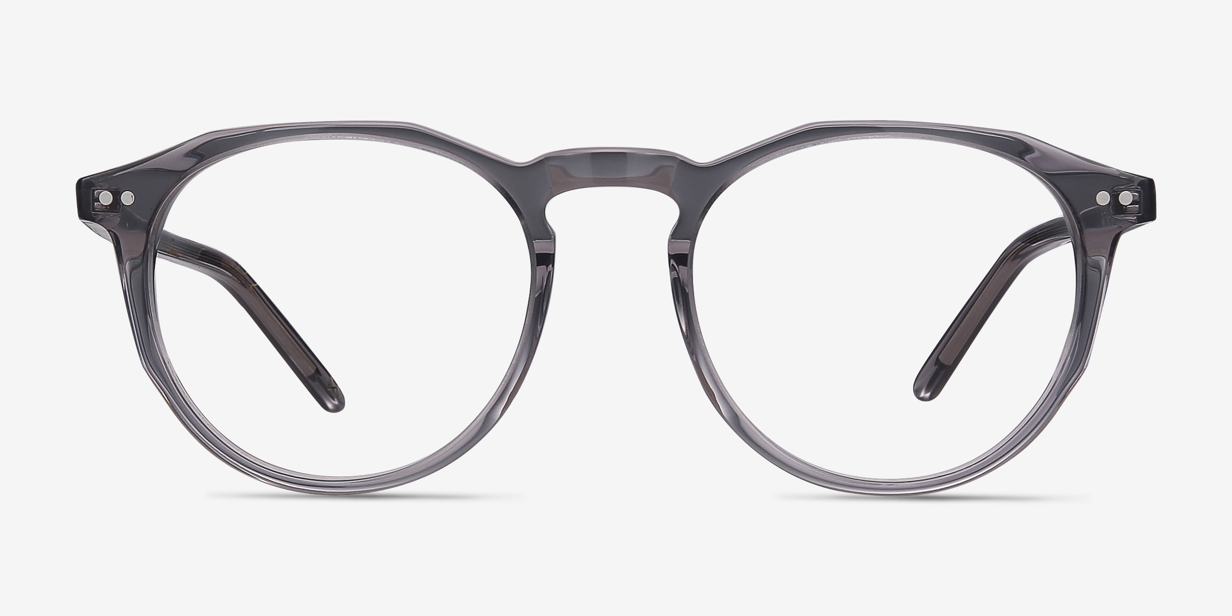 Clear shops grey glasses