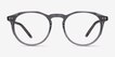 Planete Gray Clear AcetateEyeglass Frames from EyeBuyDirect, Front View