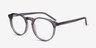 Planete Gray Clear AcetateEyeglass Frames from EyeBuyDirect, Angle View