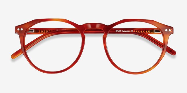 Planete Brown Tortoise AcetateEyeglass Frames from EyeBuyDirect, Closed View