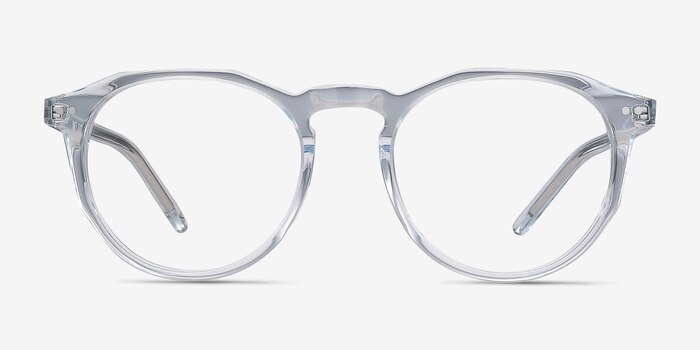 Planete Clear Blue Acetate Eyeglass Frames from EyeBuyDirect