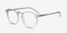 Planete Clear Blue AcetateEyeglass Frames from EyeBuyDirect, Angle View