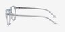 Planete Clear Blue AcetateEyeglass Frames from EyeBuyDirect, Side View