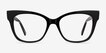 Cachet Black AcetateEyeglass Frames from EyeBuyDirect, Front View