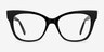 Cachet Black AcetateEyeglass Frames from EyeBuyDirect, Front View