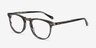 Illusion Gray Striped AcétateMontures de lunettes de vue d'EyeBuyDirect, Vue d'Angle