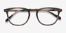 Illusion Gray Striped AcétateMontures de lunettes de vue d'EyeBuyDirect, Vue Rapprochée