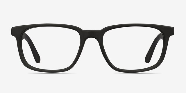 Little Bristol Black AcetateEyeglass Frames from EyeBuyDirect, Front View