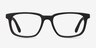Little Bristol Black AcetateEyeglass Frames from EyeBuyDirect, Front View