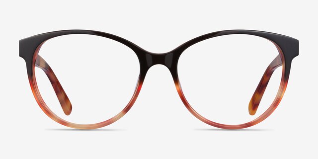 Laya Red Tortoise AcetateEyeglass Frames from EyeBuyDirect, Front View