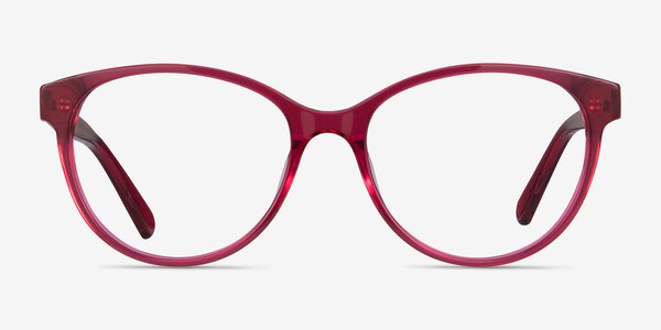 Laya Rouge Acétate Montures de lunettes de vue