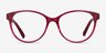 Laya Red AcetateEyeglass Frames from EyeBuyDirect, Front View