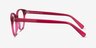 Laya Red AcetateEyeglass Frames from EyeBuyDirect, Side View