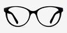 Laya Black AcetateEyeglass Frames from EyeBuyDirect, Front View