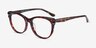 Mariposa Red Tortoise AcetateEyeglass Frames from EyeBuyDirect, Angle View