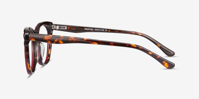 Mariposa Red Tortoise AcetateEyeglass Frames from EyeBuyDirect, Side View