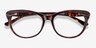 Mariposa Red Tortoise AcetateEyeglass Frames from EyeBuyDirect, Closed View
