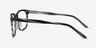 Ballast Gray Striped AcetateEyeglass Frames from EyeBuyDirect, Side View