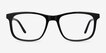 Ballast Black AcetateEyeglass Frames from EyeBuyDirect, Front View