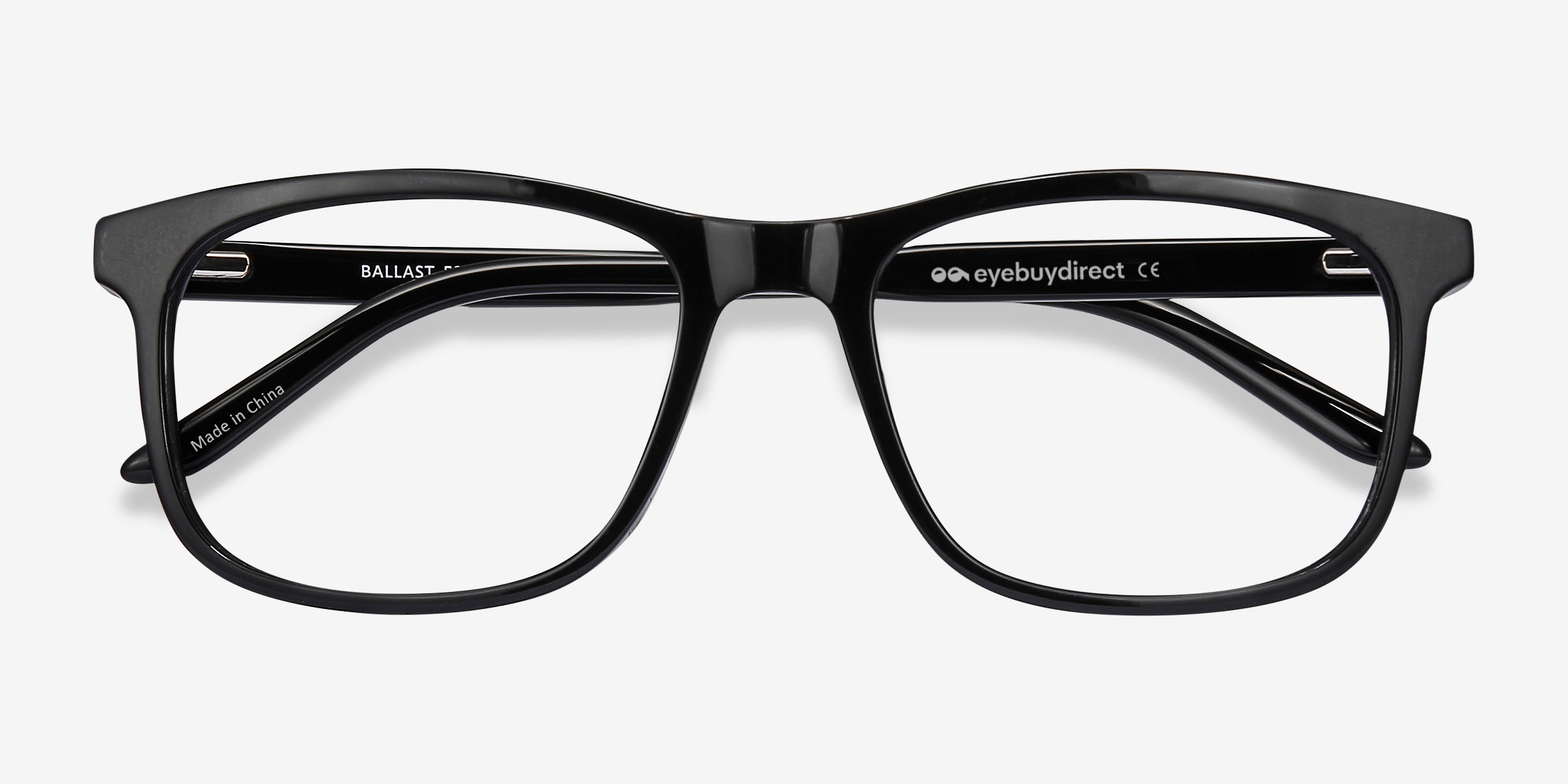 Ballast Rectangle Black Glasses for Men | Eyebuydirect