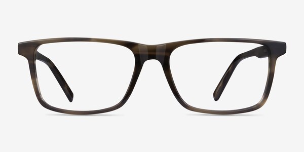 Mariner Gray Striped Acétate Montures de lunettes de vue