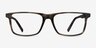 Mariner Gray Striped AcétateMontures de lunettes de vue d'EyeBuyDirect, Vue de Face